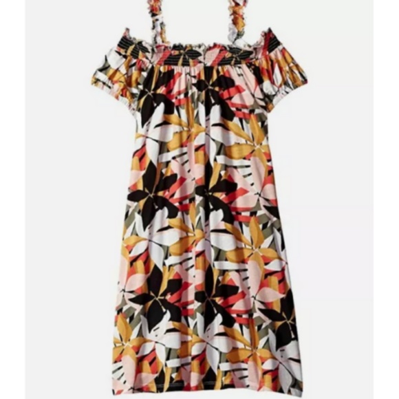 Billabong Girl Coastal Love Floral Summer Dress NWT Size Large - Picture 2 of 7